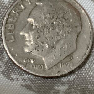 1974 Silver Dime Coin errors
